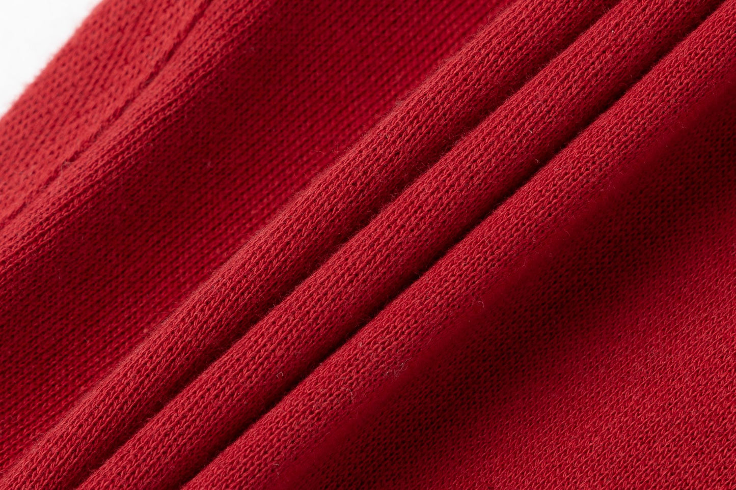 Pantalón básico infantil unisex | Tejido afelpado | Cintura elástica con cordón | Color Rojo