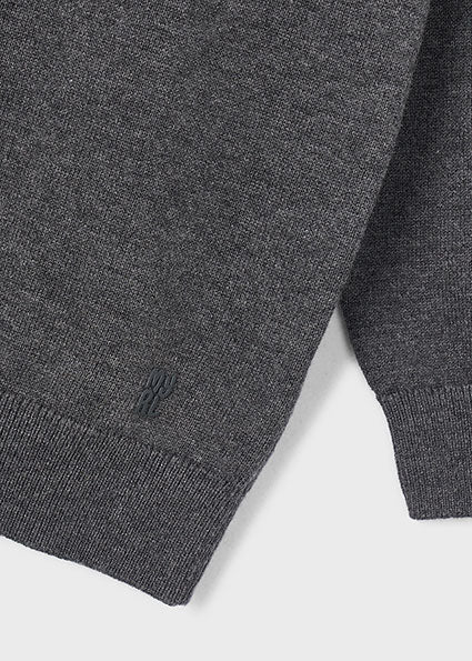Jersey Básico de Algodón Gris Pizarra para Niño