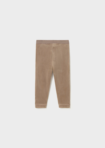 Leggins Básico de Terciopelo Camel con Cinturilla Elástica