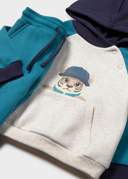 Chándal Infantil Tigre de Tres Piezas - con Sudadera y Dos Pantalones reforzados