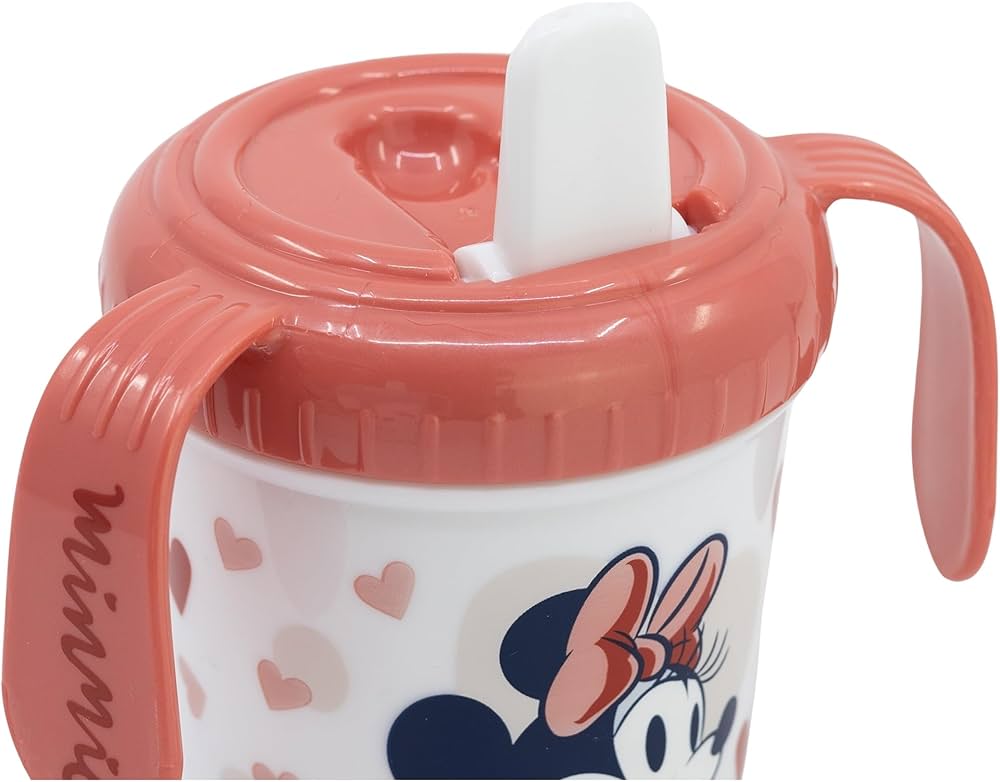 Taza de entrenamiento de 250ml | Minnie Mouse/ Mickey Mouse Heart Full
