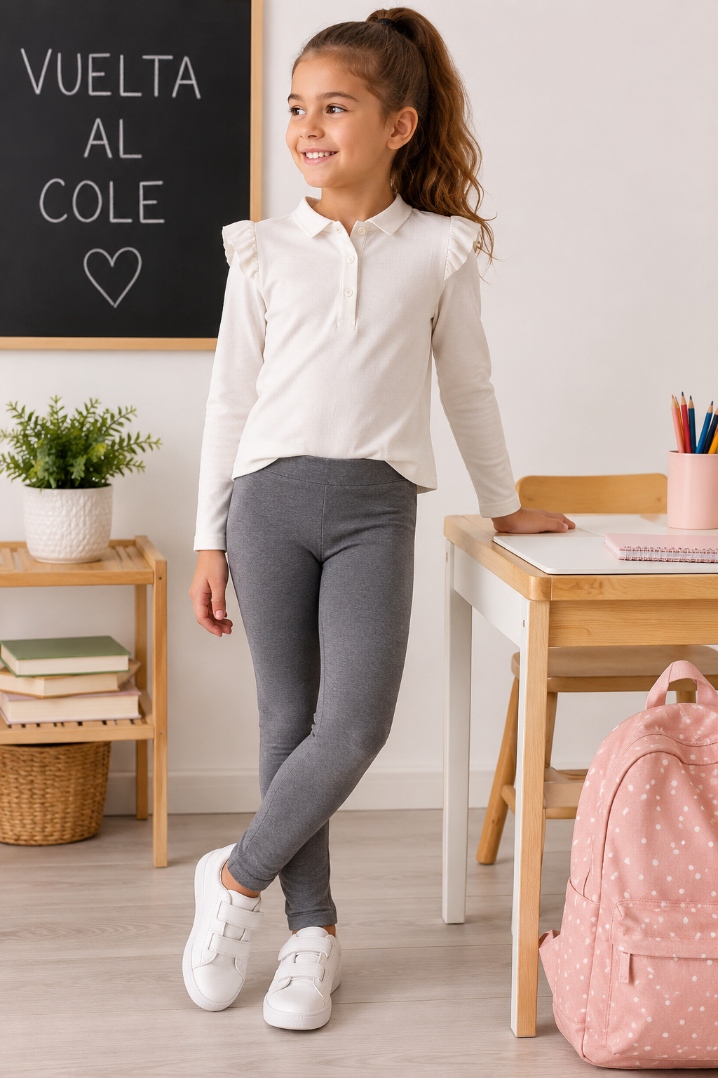 Leggins en color Gris Antracita – Básico Imprescindible