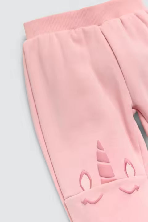 Chándal de Unicornios para Niña Ysabela Mora – Rosa y Gris, Polar y Súper Cómodo
