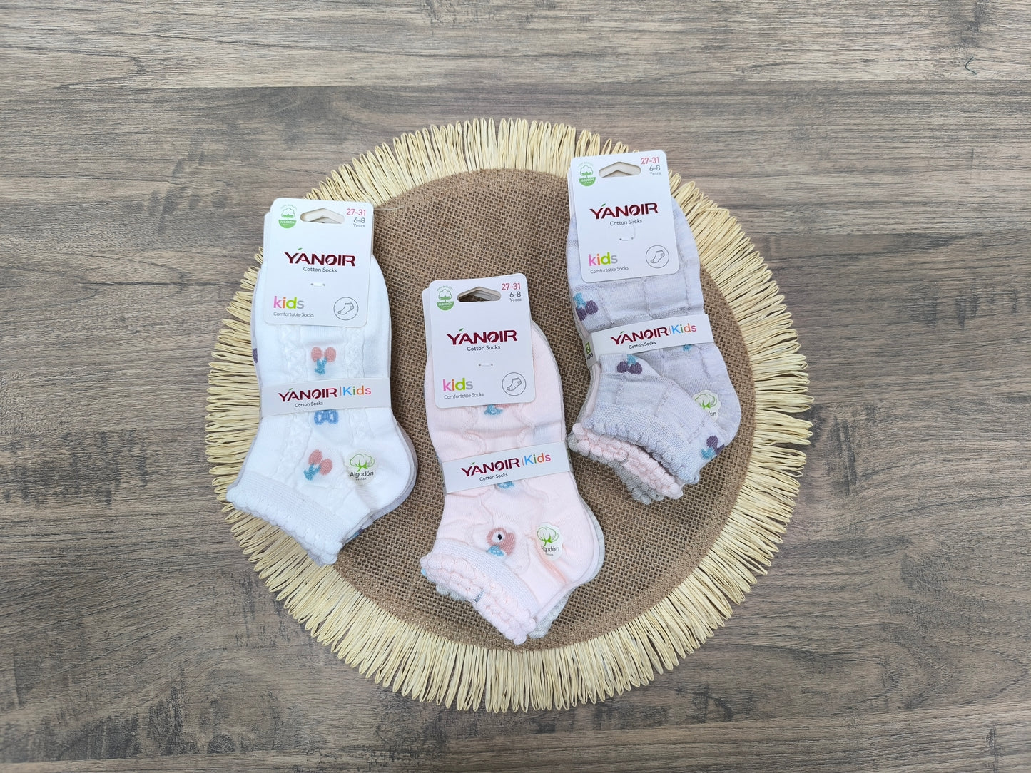 Pack 3 Calcetines Bebé y Niña Yanoir (Tallas 0-6m a 9-11)