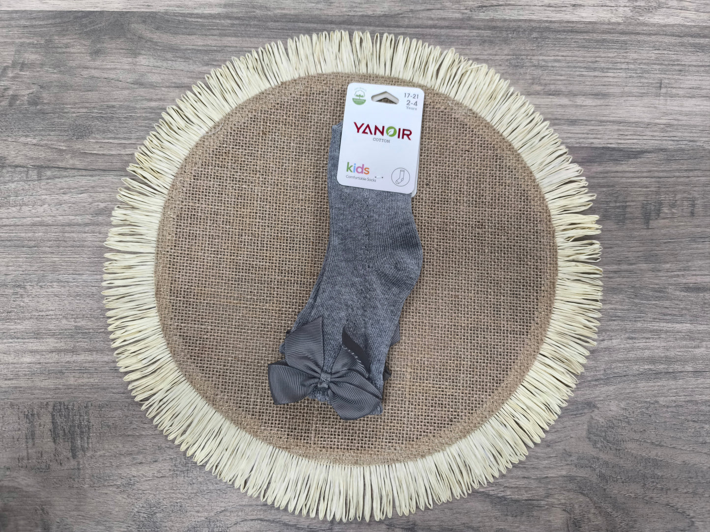 Calcetines Altos con lazo Yanoir para Niños y Niñas – Algodón (Tallas 2 a 8 Años)