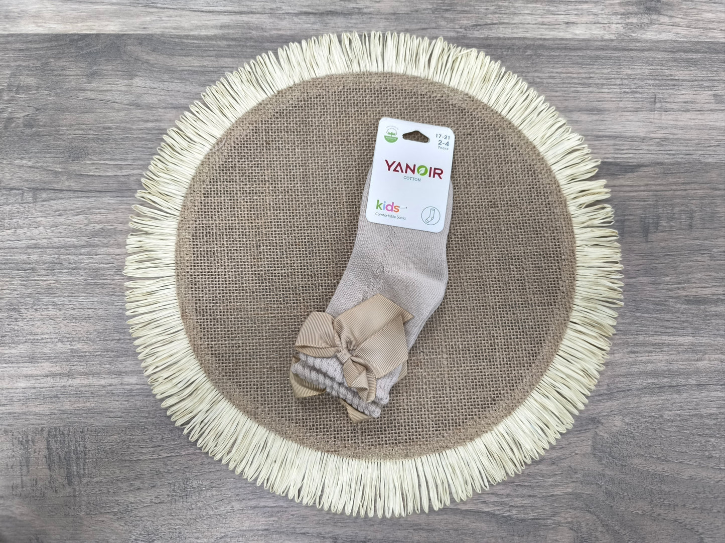Calcetines Bajos Yanoir para Bebés – Calados con Lazo de Algodón (Tallas 0-6 a 18-24 Meses)
