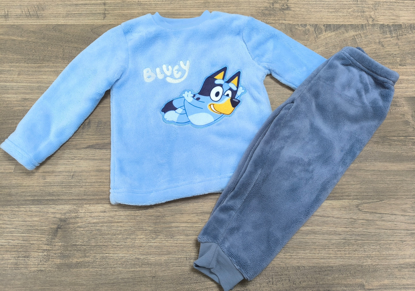 Pijama infantil de Bluey de coralina en color azul - Disney