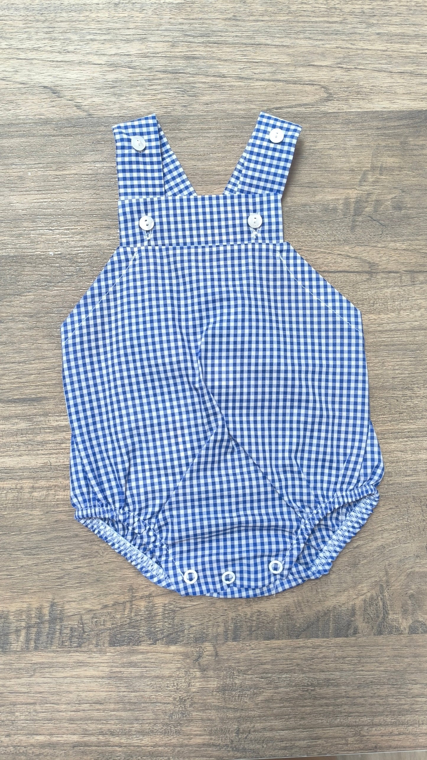 Peto Unisex para Bebé Azul Marino con Cuadros Vichy - Tony Bambino