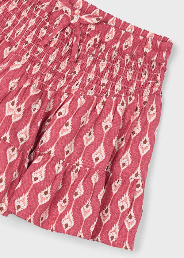 Falda Pantalón Estampada para Niña en Color Tandoori – Comodidad y Estilo con Detalles Dulces | Mayoral
