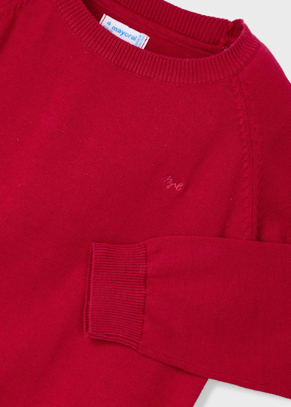 Jersey Básico de Manga Larga para Niño Color Rojo