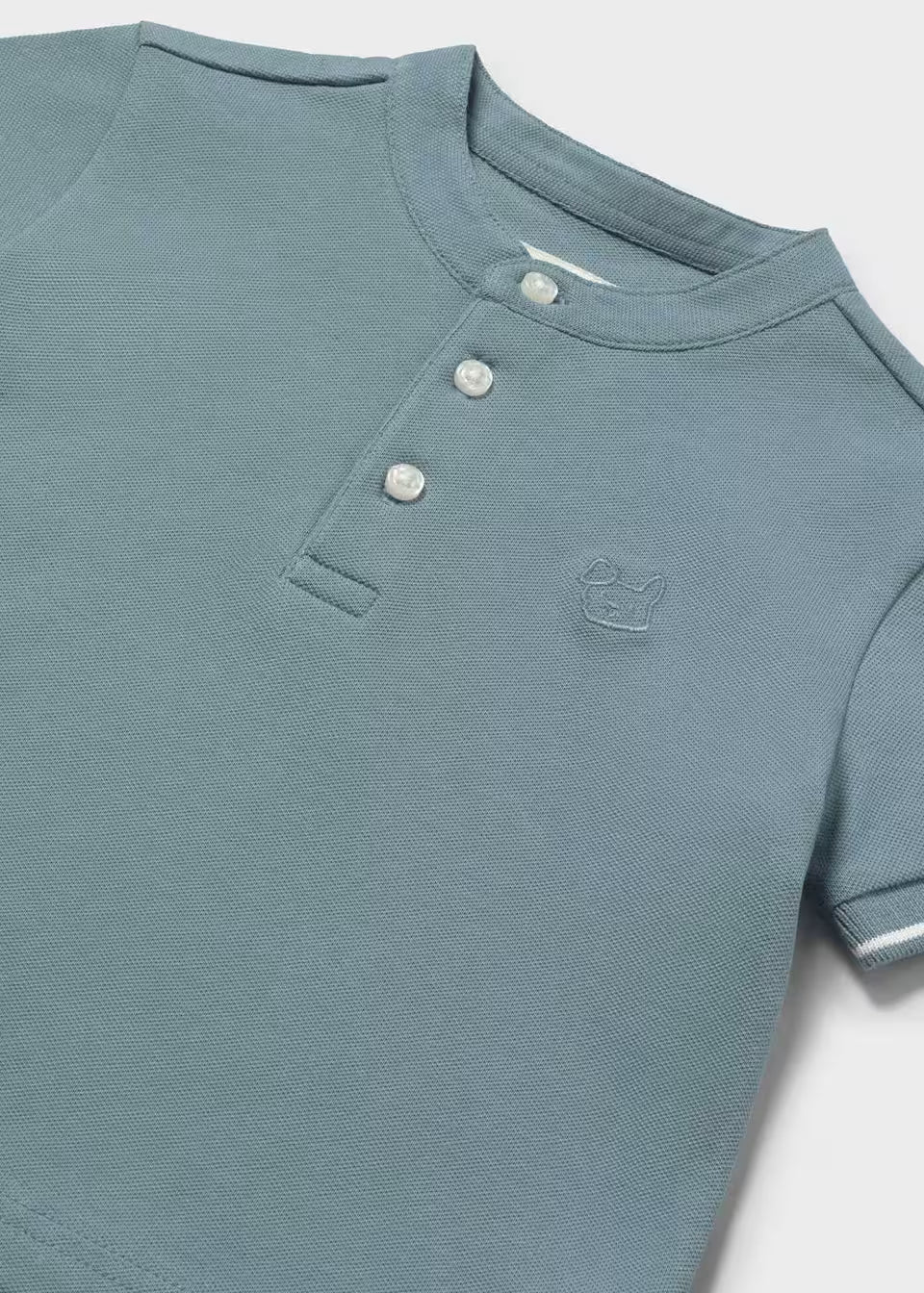 Polo cuello mao bebé color Jade