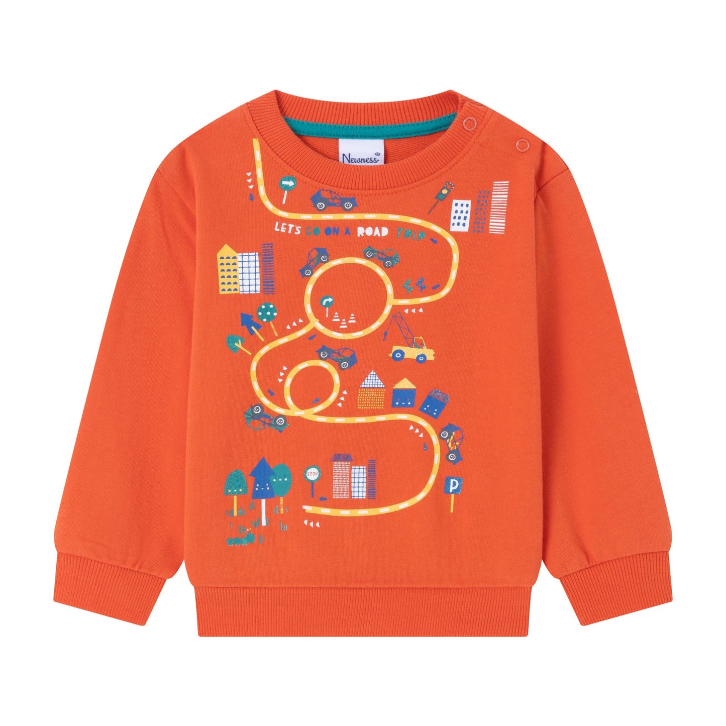 Sudadera Infantil de Circuito Coches I 100% Algodón