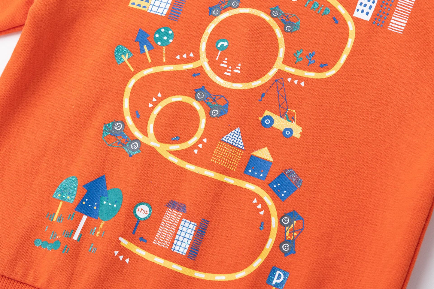 Sudadera Infantil de Circuito Coches I 100% Algodón