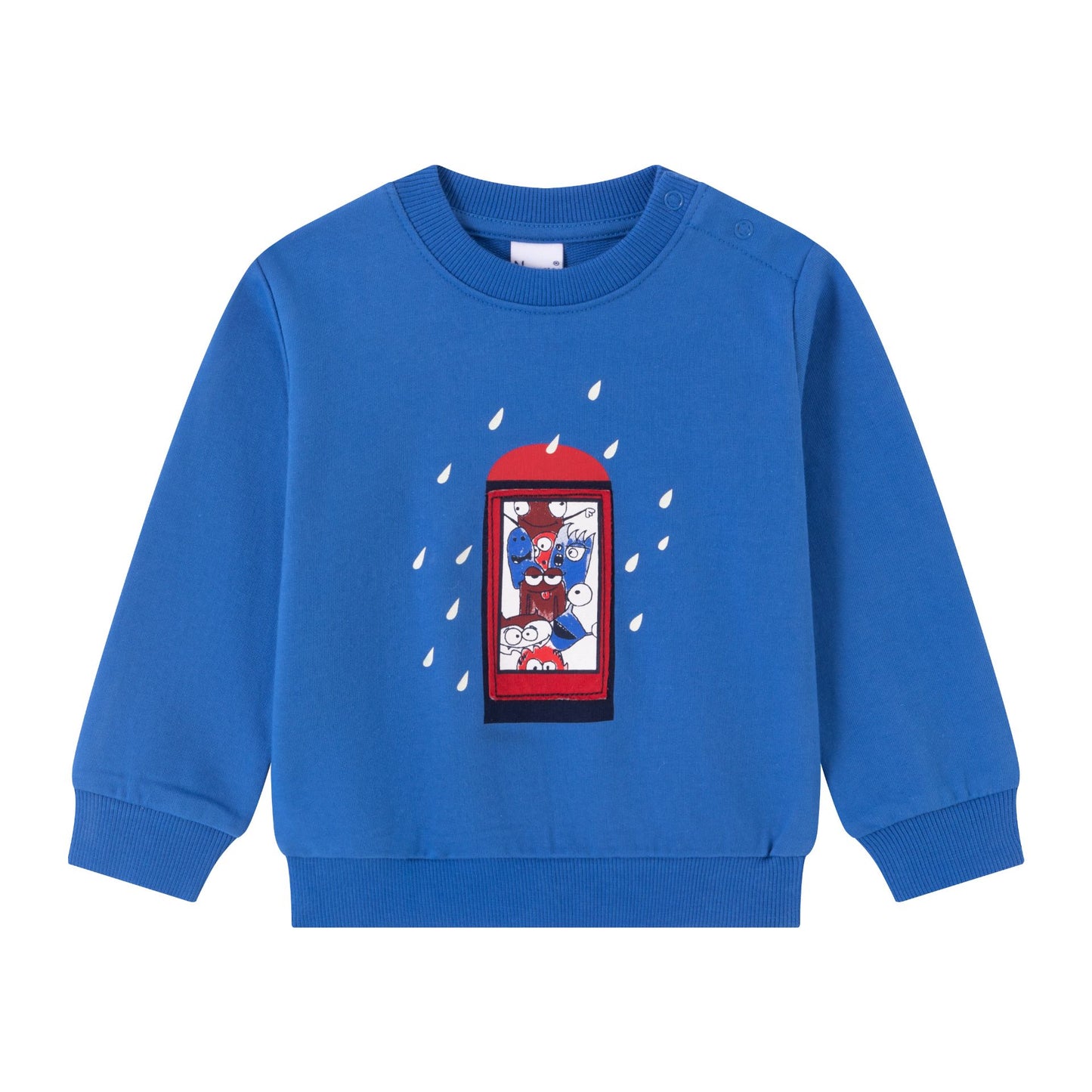 Sudadera Infantil Azul de Cabina Telefónica I  100% Algodón