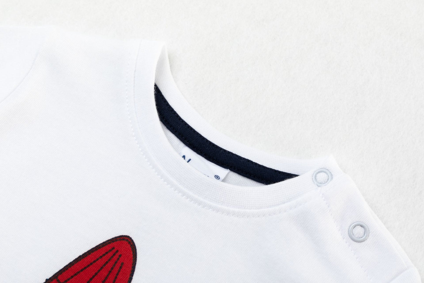 Camiseta Infantil de Cohete I  Manga Larga I 100% Algodón