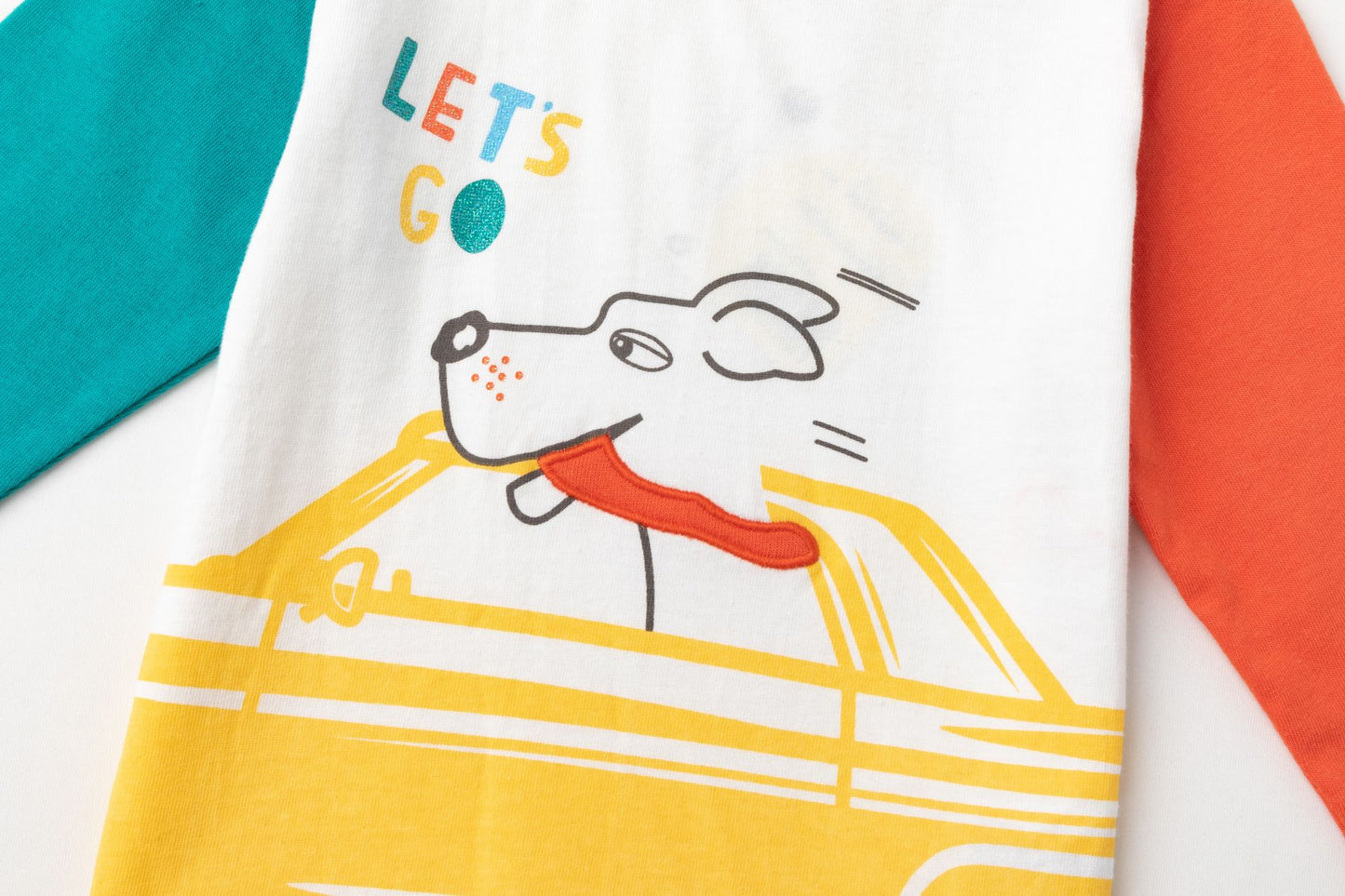 Camiseta de manga larga con perrito y glitter | 100% Algodón