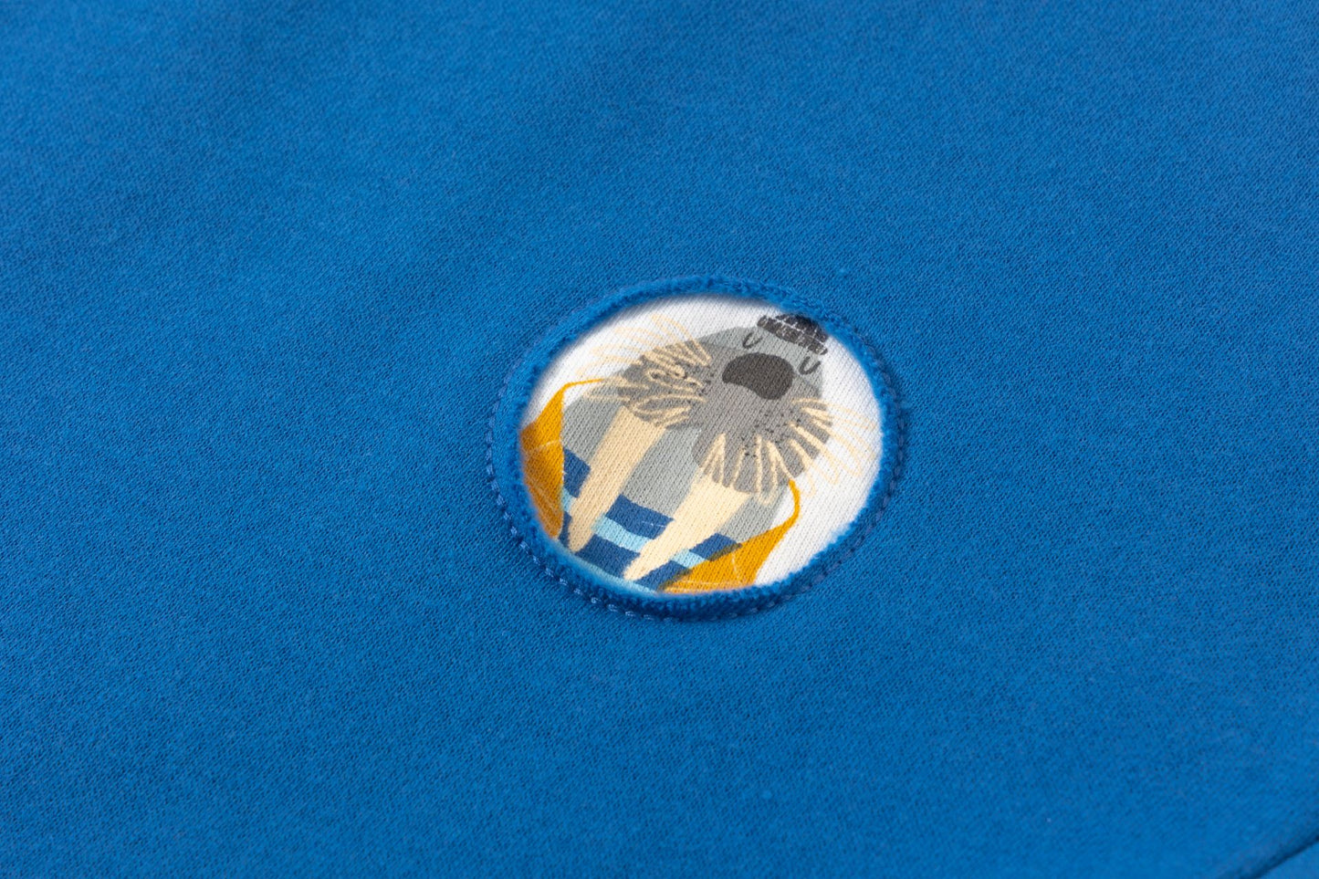 Sudadera Infantil Azul Morsa  – Interior Afelpado y Manga Larga – Algodón