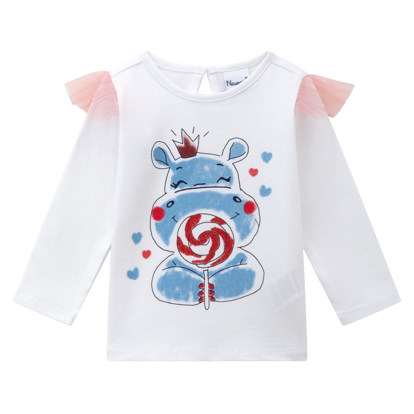 Camiseta Bebé Reina Hipopótamo  – Manga Larga – Algodón
