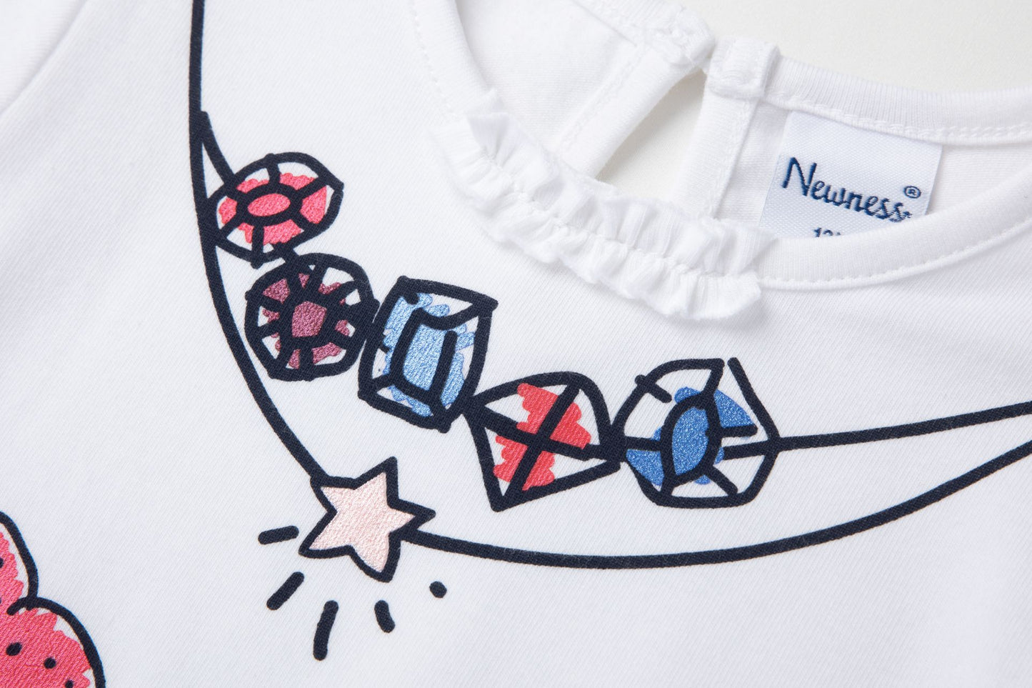 Camiseta Bebé Algodón Abalorios  – Manga Larga