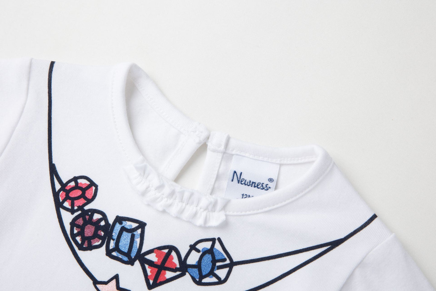 Camiseta Bebé Algodón Abalorios  – Manga Larga