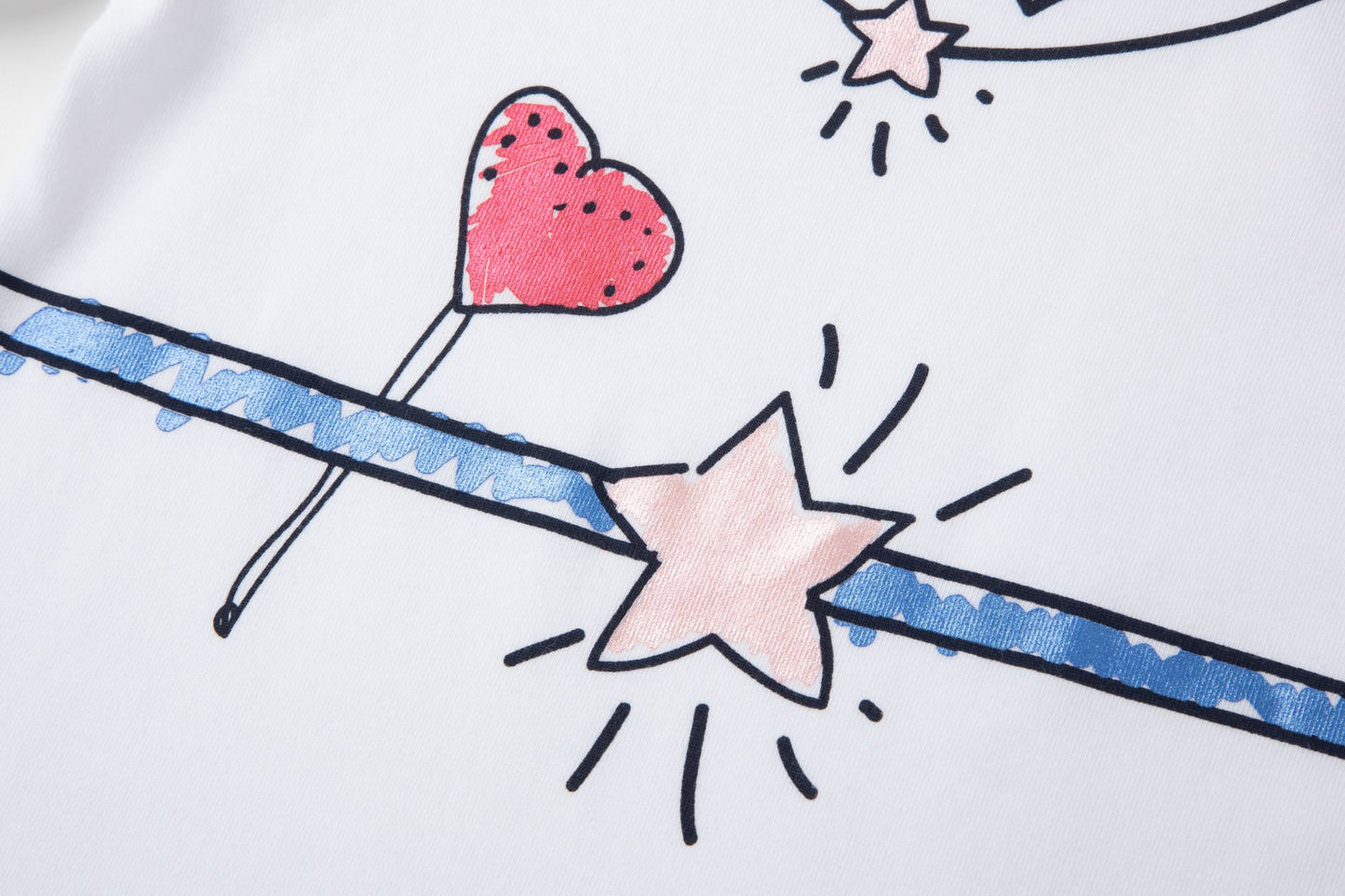 Camiseta Bebé Algodón Abalorios  – Manga Larga