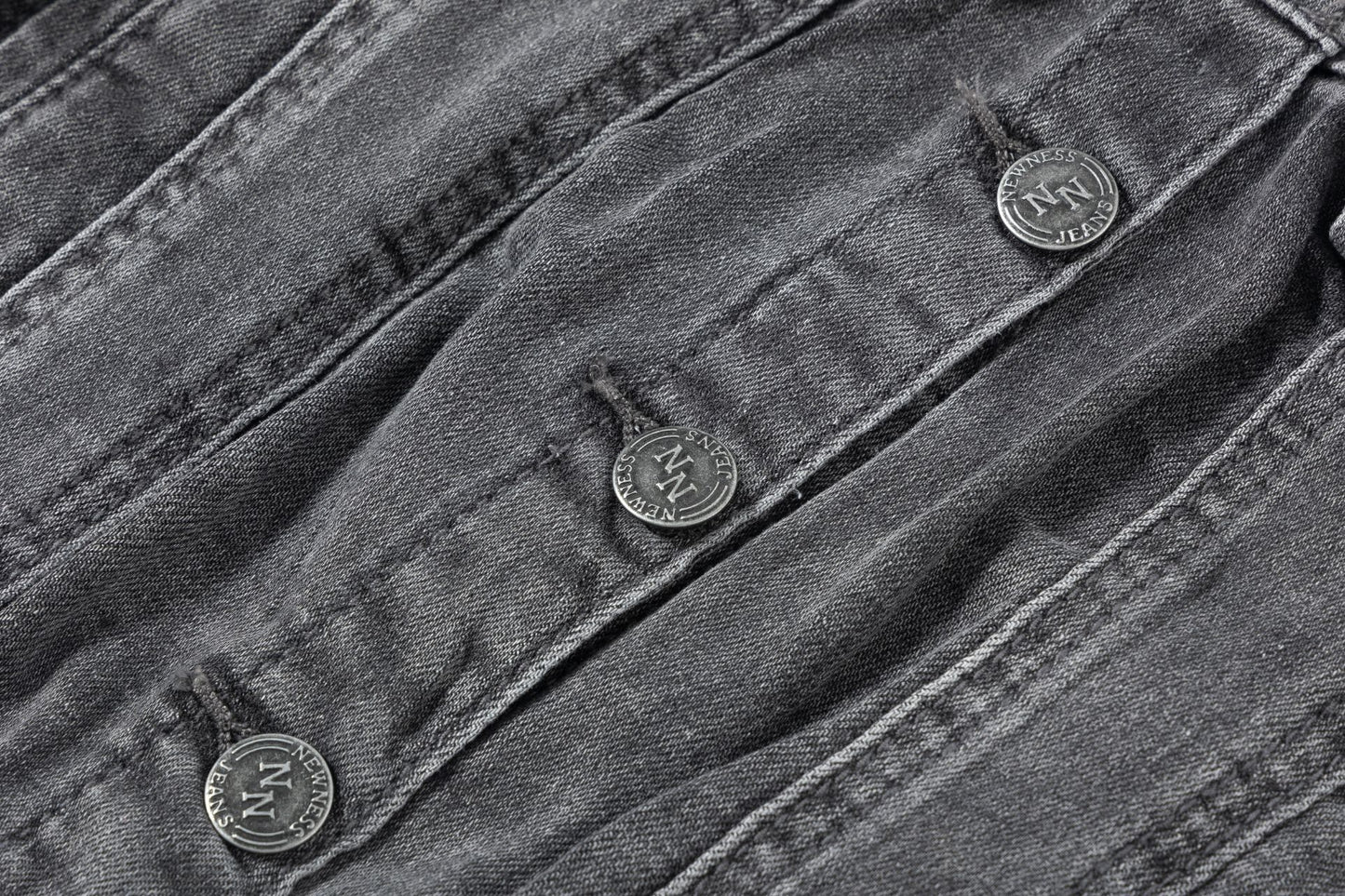 Chaqueta vaquera niña | Bolsillos con lazos | Color gris