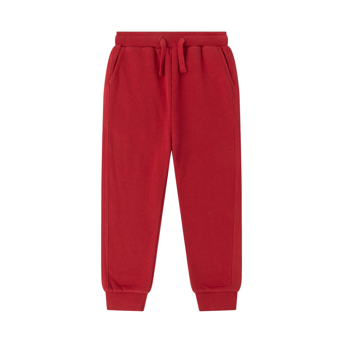 Pantalón de Chándal Jogging Unisex Rojo Afelpado