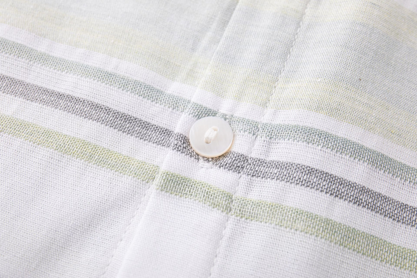 Camisa de Rayas Niño I Cuello Mao y Manga Ajustable