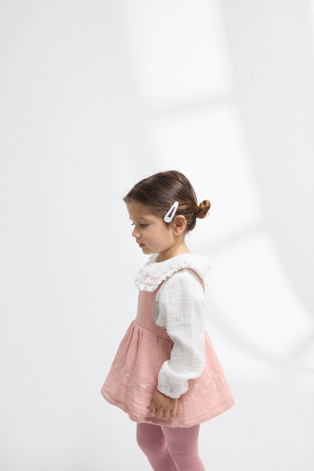 Blusa Bambula Algodón Blanca Bordada