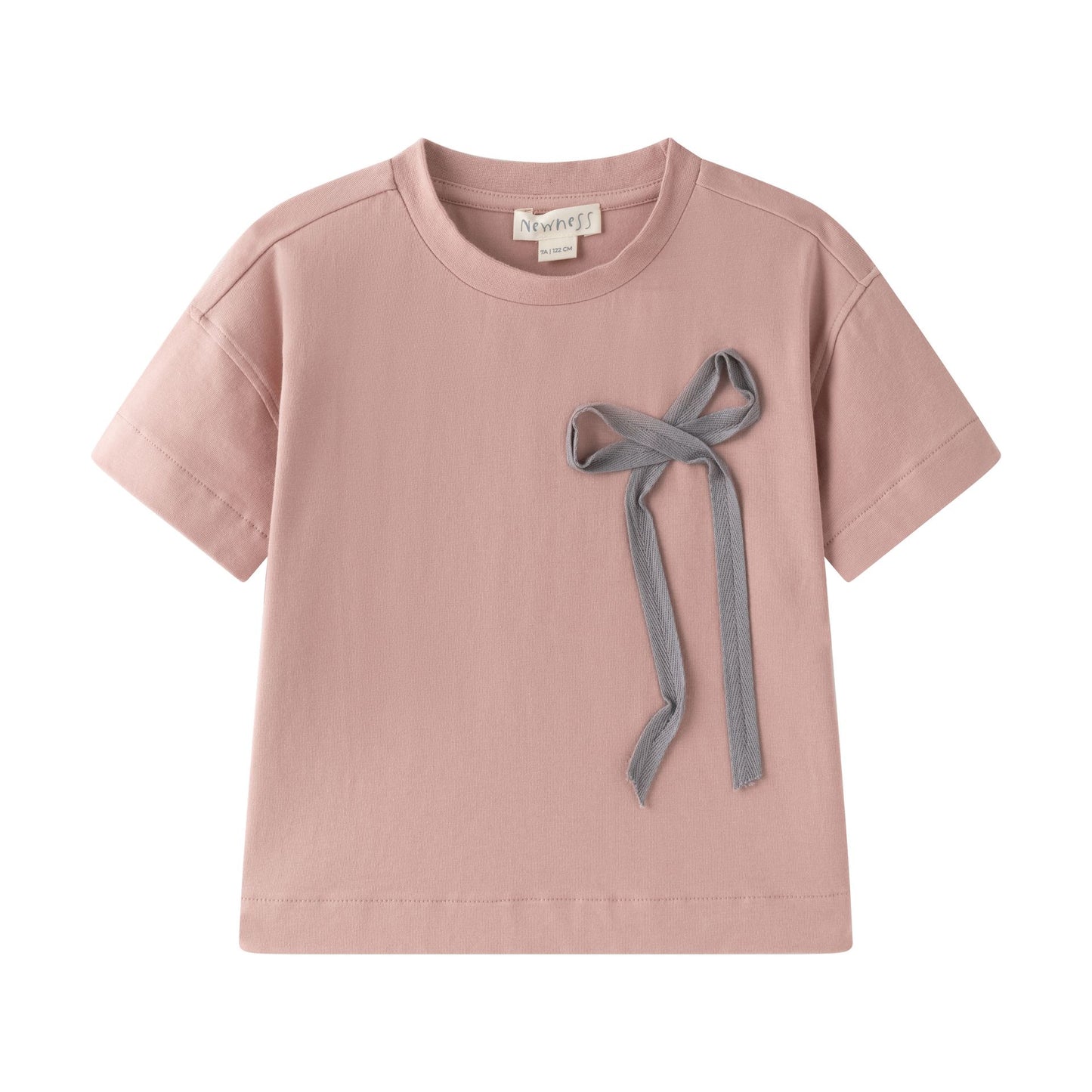 Camiseta rosa maquillaje con lazo | Manga Corta