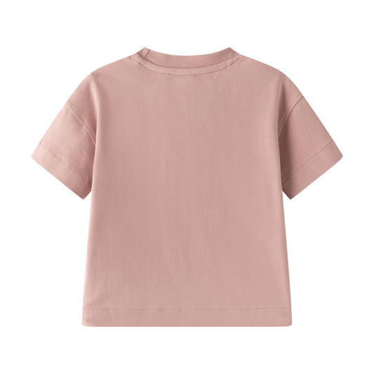 Camiseta rosa maquillaje con lazo | Manga Corta