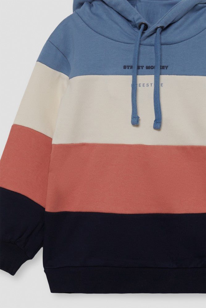 Sudadera de rayas con capucha | Street Monkey
