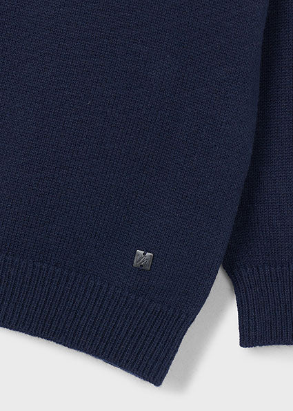 Jersey de Manga Larga Azul Marino para Niño