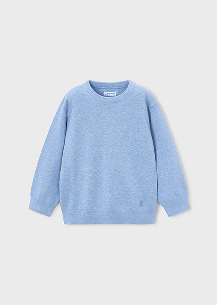 Jersey Básico de Algodón Azul Lluvia para Niño