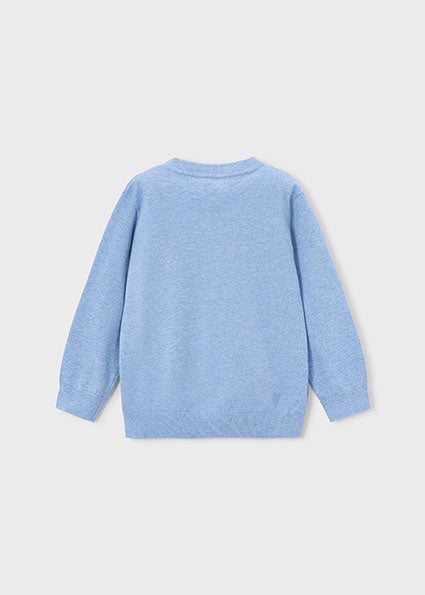 Jersey Básico de Algodón Azul Lluvia para Niño