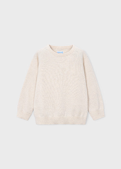 Jersey Básico de Algodón Color Piedra para Niño