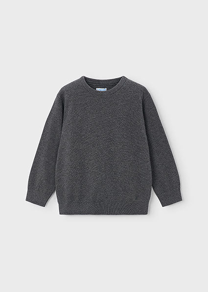 Jersey Básico de Algodón Gris Pizarra para Niño