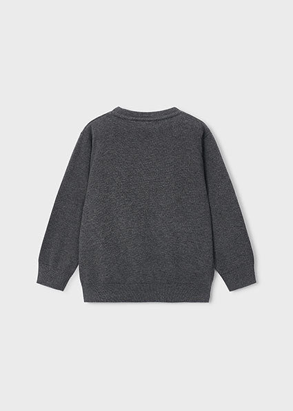 Jersey Básico de Algodón Gris Pizarra para Niño