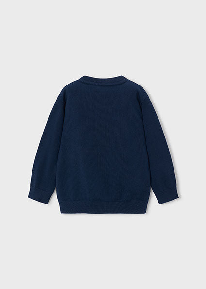 Jersey Básico de Algodón Azul Marino para Niño