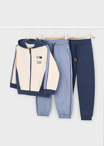 Chándal Skate de Tres Piezas - Sudadera de Cremallera y Capucha y dos pantalones