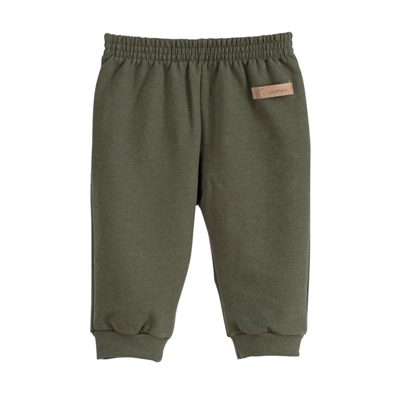 Pantalón Básico de Felpa para Bebé – Color Verde