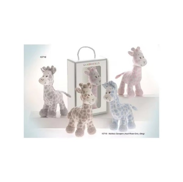 Jirafa de Peluche con Sonajero para Bebé – Gamberritos