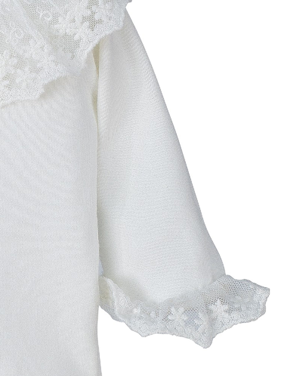 Body con cuello de puntillas tul Calamaro | 100% algodón