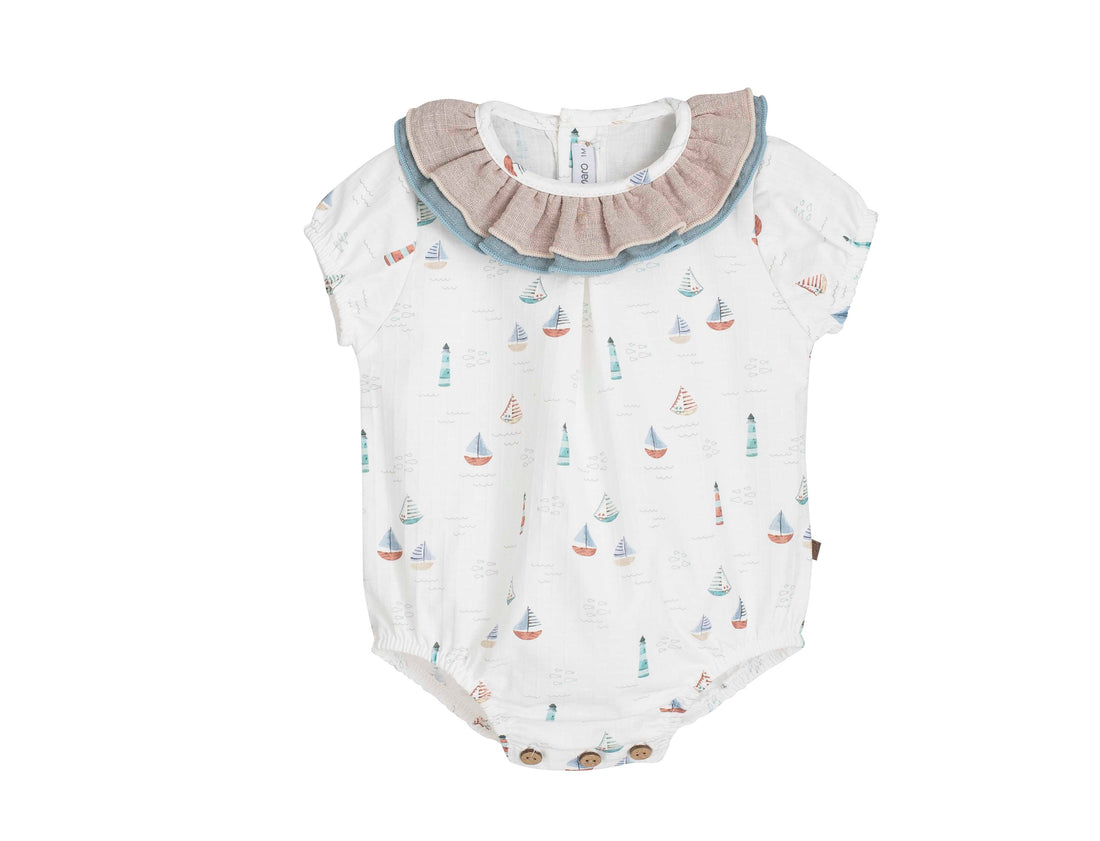 Pelele Bombacho Bebé | Colección Yanam 1-36 Meses | Calamaro Verano