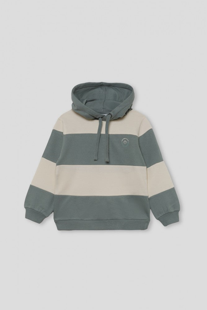 Sudadera Street Monkey de Franjas Anchas con Capucha