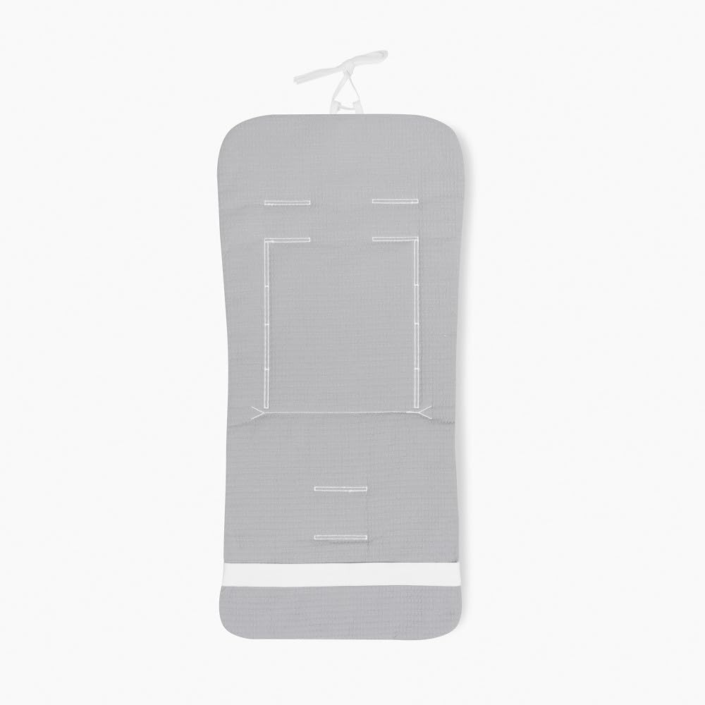 Colchoneta Reversible Universal para Silla de Paseo - Nido de Abeja + Vichy Gris - Don Algodón