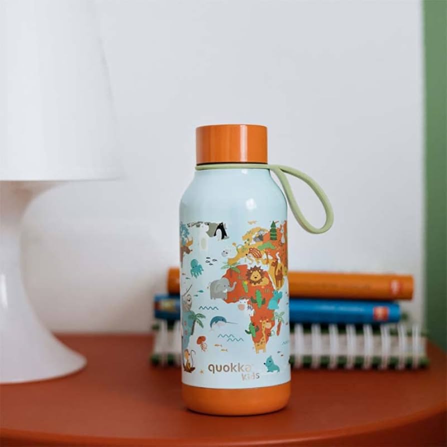 Botella Térmica Infantil Quokka Solid Kids Animal Map 330ML