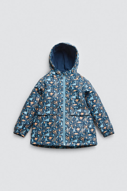 Chubasquero infantil con forro interior polar Dinosaurios