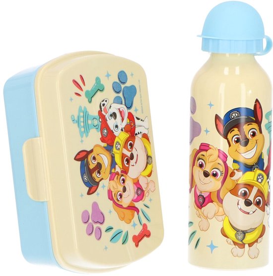 Pack Fiambrera y Botella de Acero Inoxidable Infantil de la Patrulla Canina