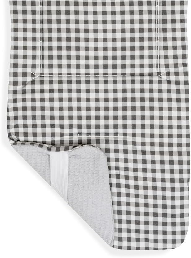 Colchoneta Reversible Universal para Silla de Paseo - Nido de Abeja + Vichy Gris - Don Algodón